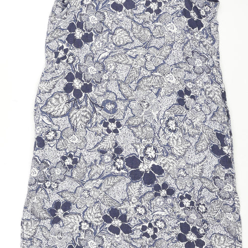 Next Women's Blue Floral Slip Dress Size 12