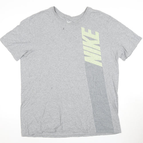 Nike Men's XL Grey Athletic Graphic T-Shirt
