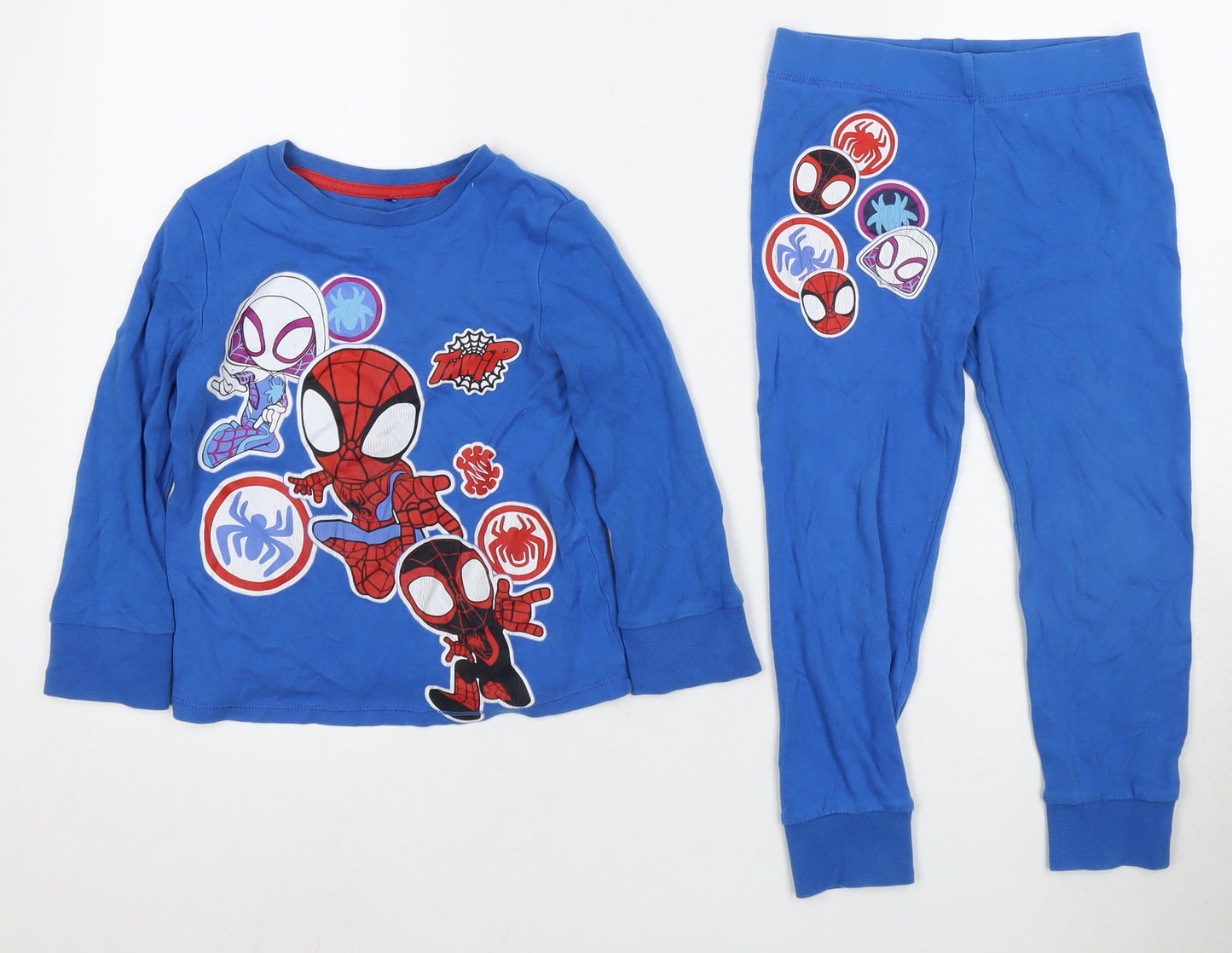 George Boys Blue Spider-Man Pyjama Set 4-5 Years
