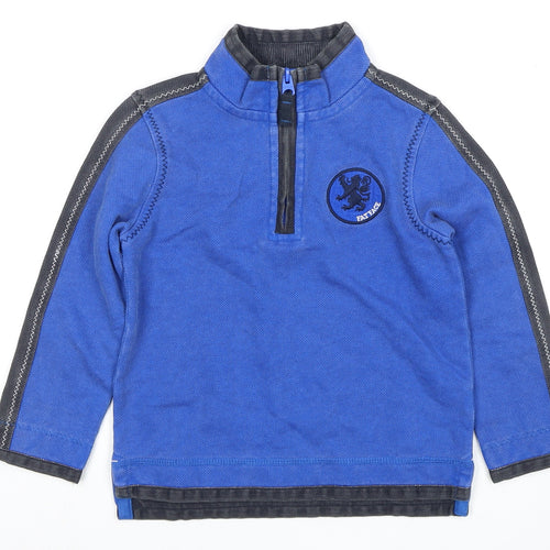 FatFace Boys Blue and Black Pullover 4-5 Years