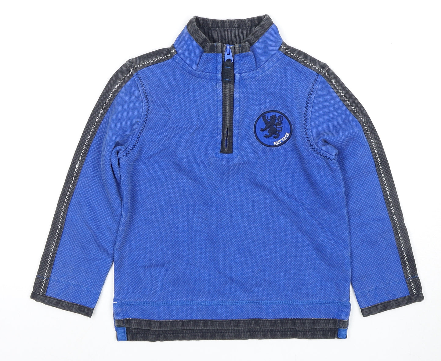 FatFace Boys Blue and Black Pullover 4-5 Years