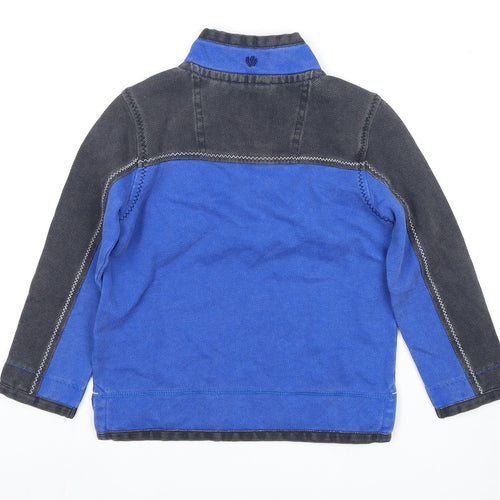 FatFace Boys Blue and Black Pullover 4-5 Years
