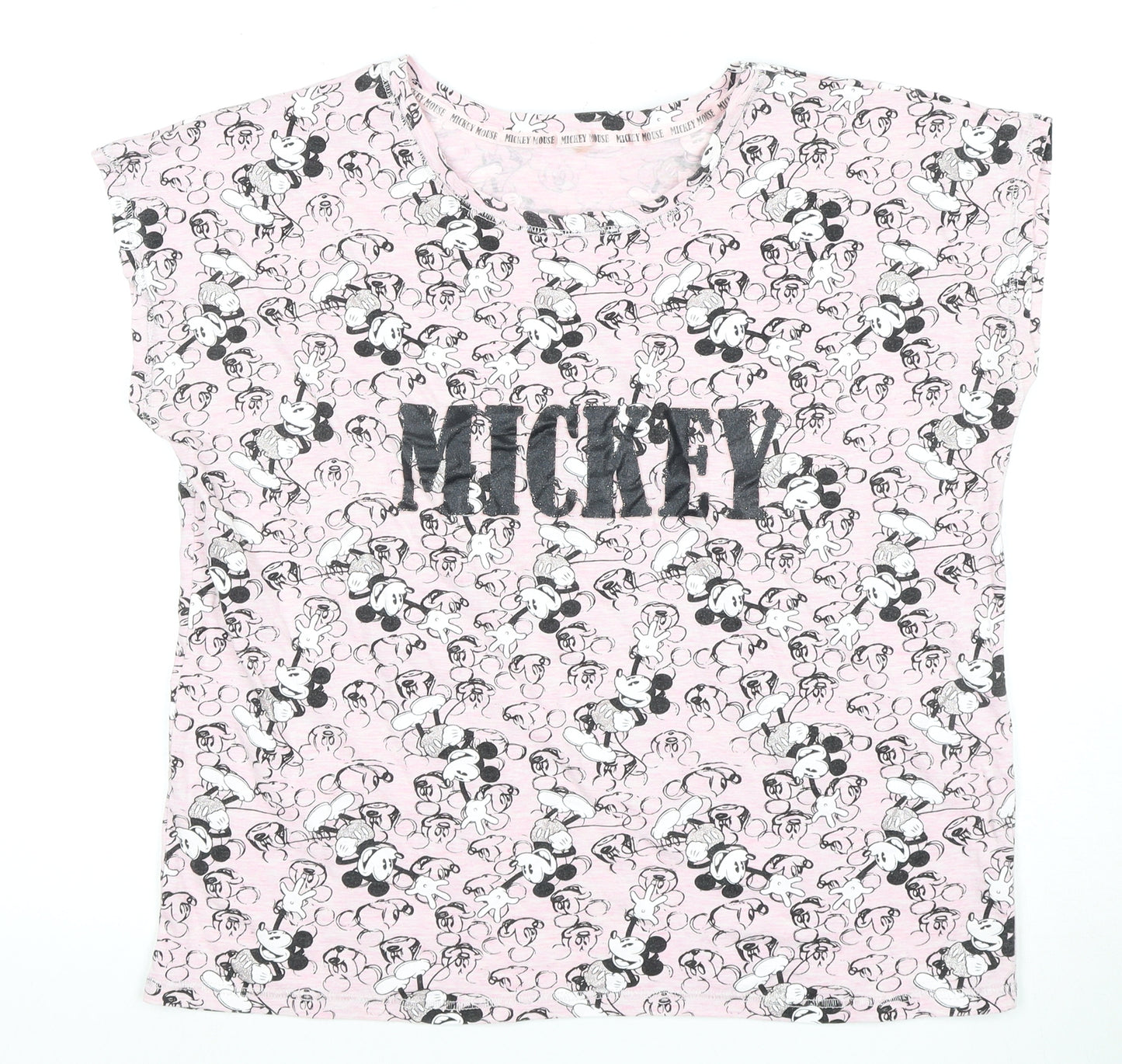 Disney Women's Pink Mickey Mouse Nightshirt Size 16