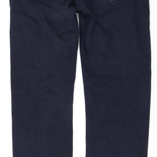 Emporio Armani Men's Blue Straight Jeans, 34W 32L