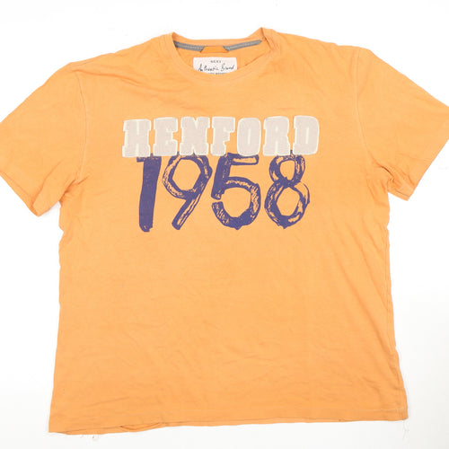 Next Men’s Orange College Graphic T-Shirt XL