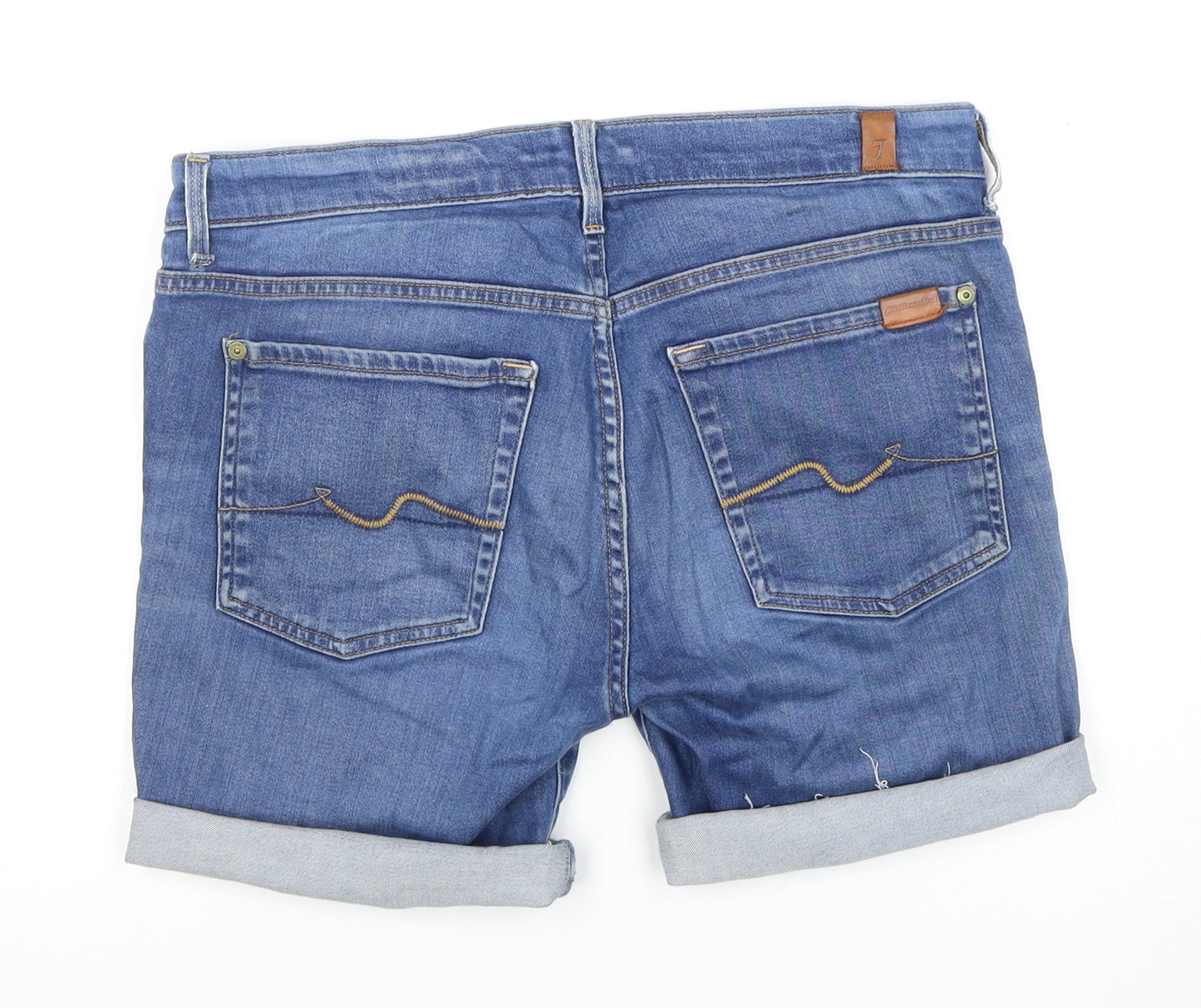7 For All Mankind Women's Blue Chino Shorts Size 12