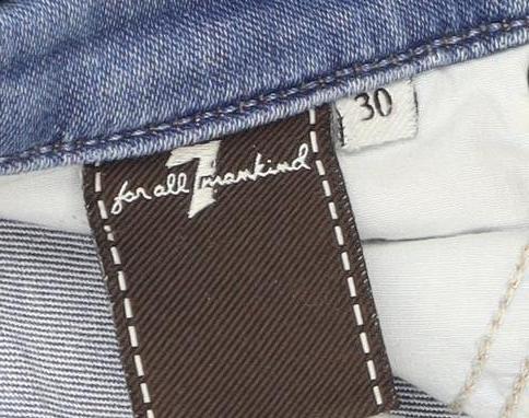 7 For All Mankind Women's Blue Chino Shorts Size 12