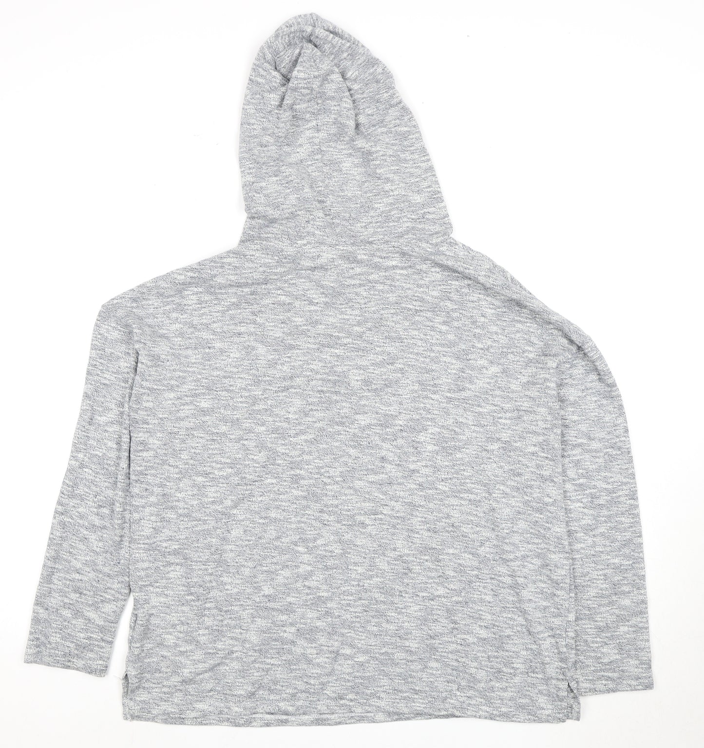 Roxy Women's Grey Pullover Hoodie, Size 12, Lace-Up