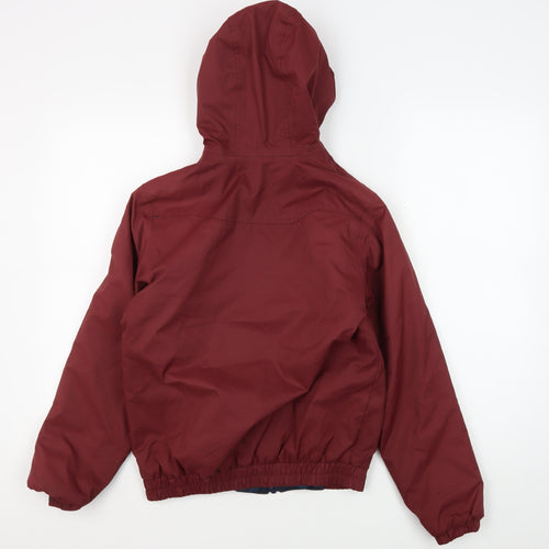 Decathlon Boys Red Hooded Puffer Jacket 12 Years Winter