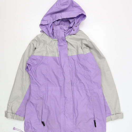 being Casual Women's Purple Rain Coat Jacket, Size 12