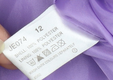 being Casual Women's Purple Rain Coat Jacket, Size 12