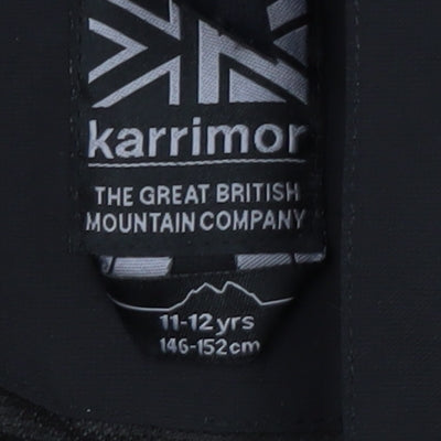 Karrimor Boys Black Waterproof Rain Coat 11-12 Years