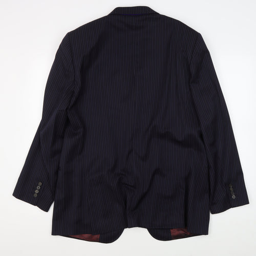 Ted Baker Men's Blue Striped Wool Suit Jacket 42R