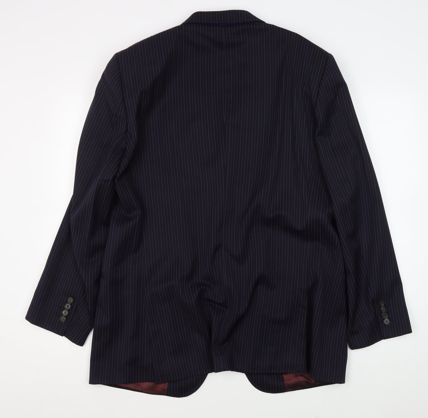 Ted Baker Men's Blue Striped Wool Suit Jacket 42R