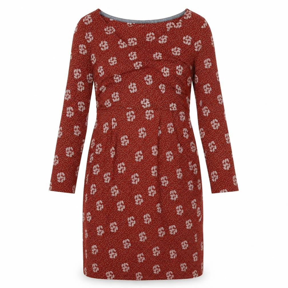 Front view of White Stuff Red Floral Sheath Dress, size 12