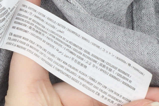 Abercrombie & Fitch Grey Pinafore Dress, S, Women's Casual Style