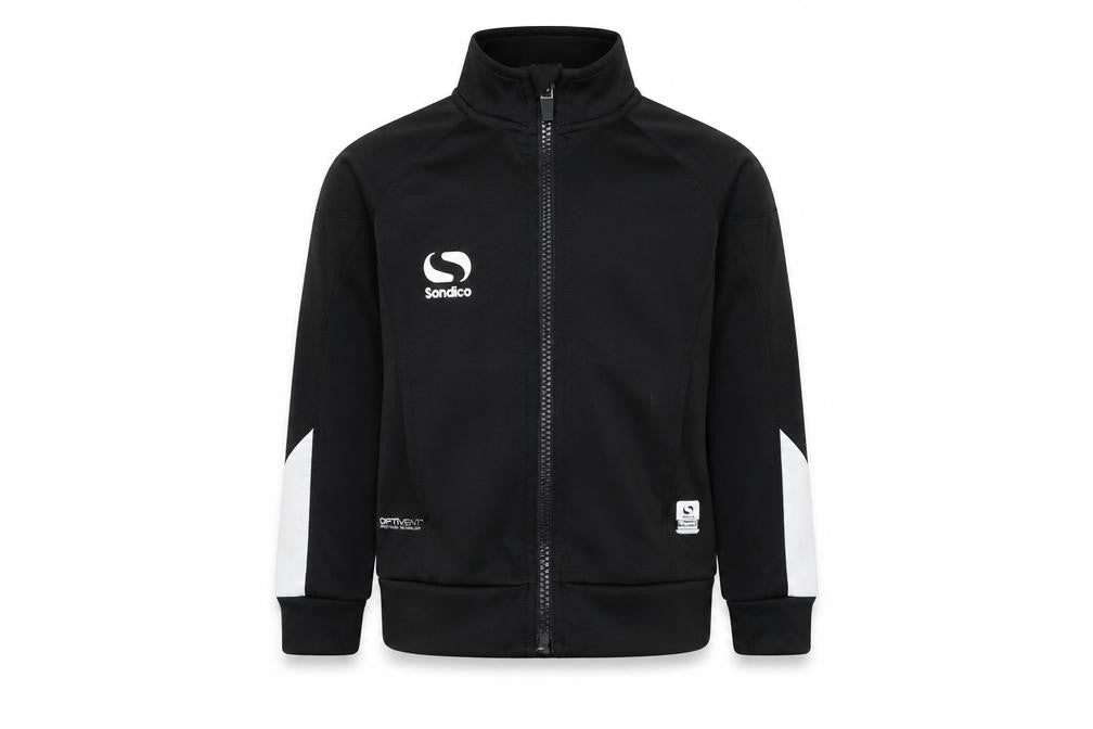 Front view of Sondico boys’ black track jacket 3-4 years