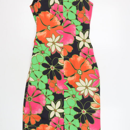 Karen Millen Women's Multicoloured Floral Dress Size 10
