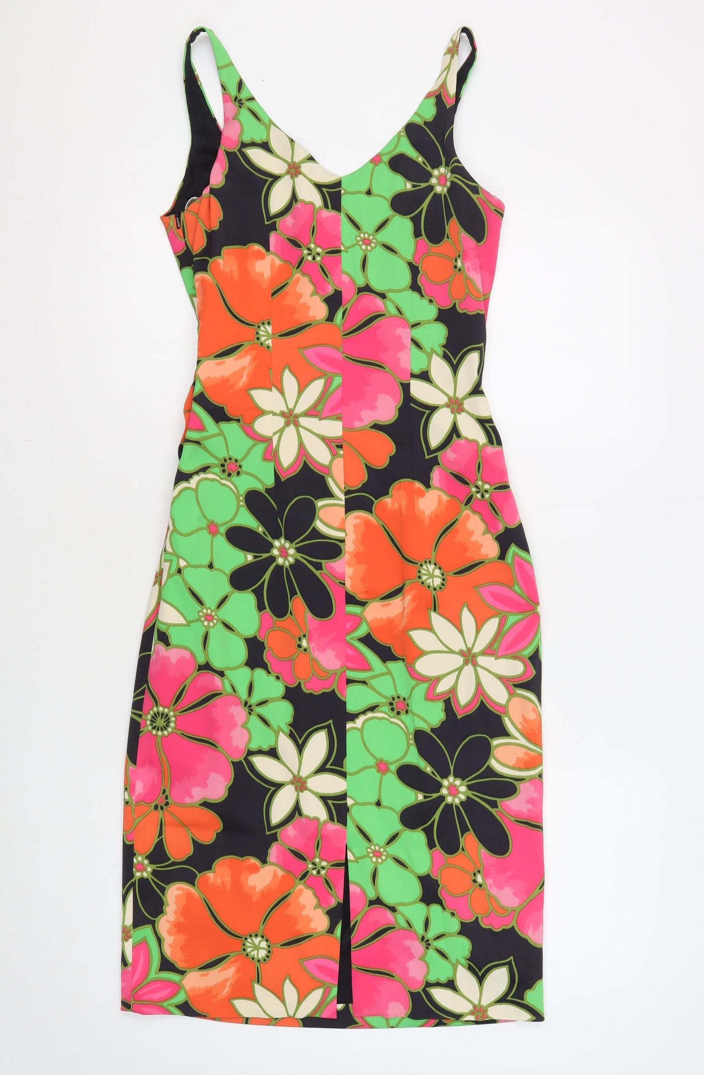 Karen Millen Women's Multicoloured Floral Dress Size 10