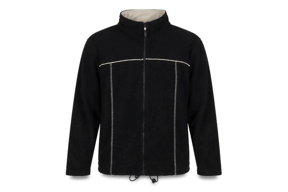 Front view of Trespass Men's Black Fleece Jacket L
