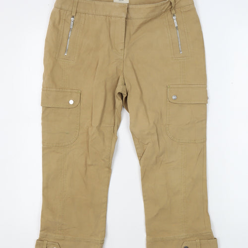 Karen Millen Women's Beige Cargo Trousers Size 10