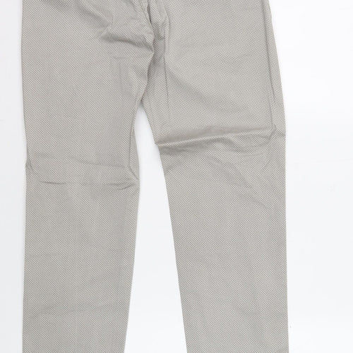 Massimo Dutti Men's Grey Chino Trousers, Size M