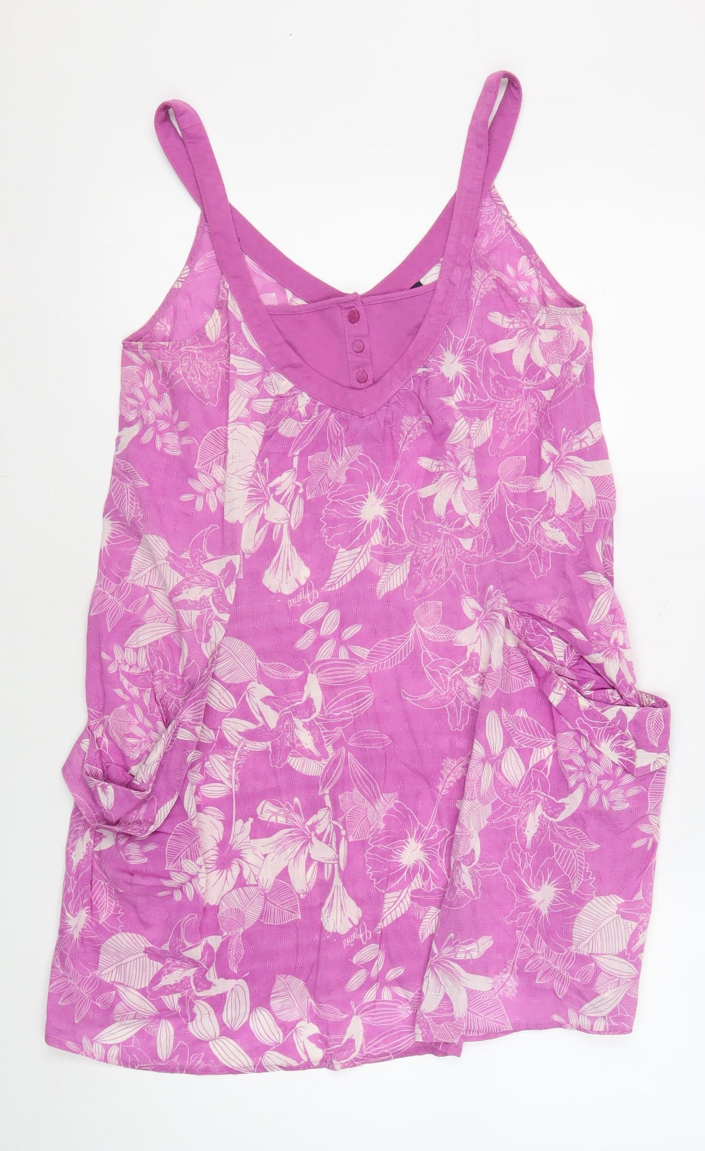 Animal Women's Pink Floral Camisole Tank Top Size 12