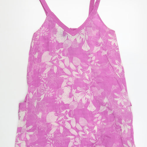 Animal Women's Pink Floral Camisole Tank Top Size 12