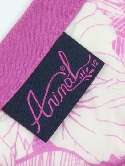 Animal Women's Pink Floral Camisole Tank Top Size 12