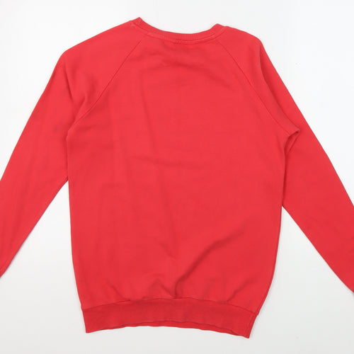 Coca-Cola Unisex Red Graphic Cotton Sweatshirt Size 6