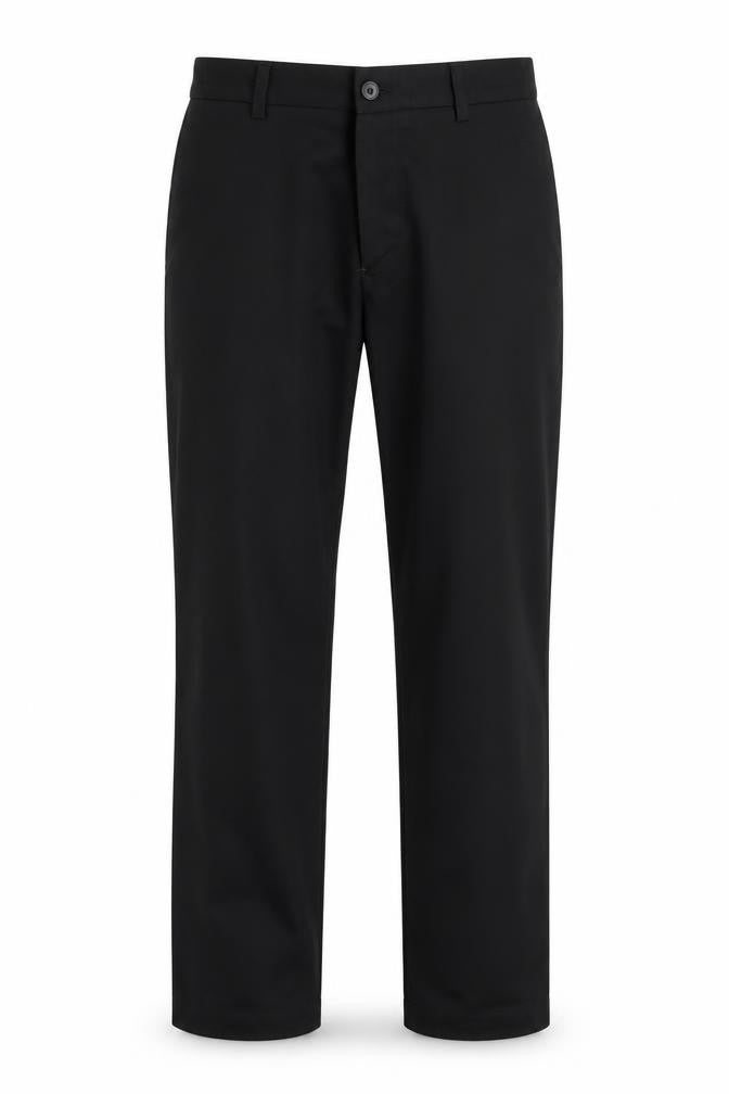 Front view of Van Heusen Men's Black Dress Pants, size 32, Regular Fit