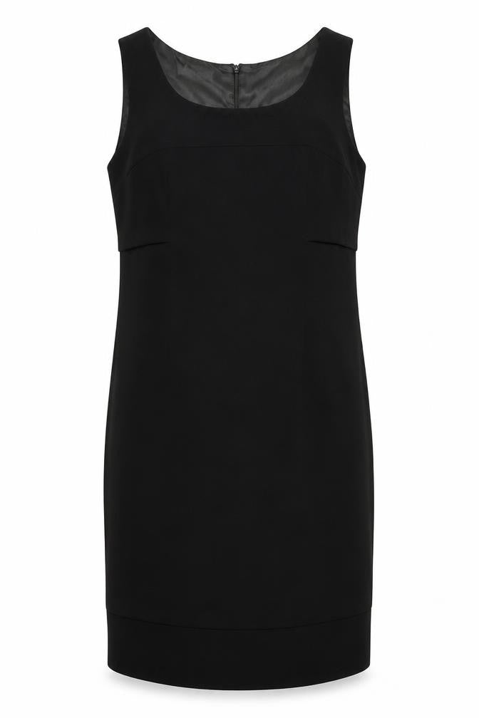 Front view of Windsmoor Women's Black Sheath Dress, size 10