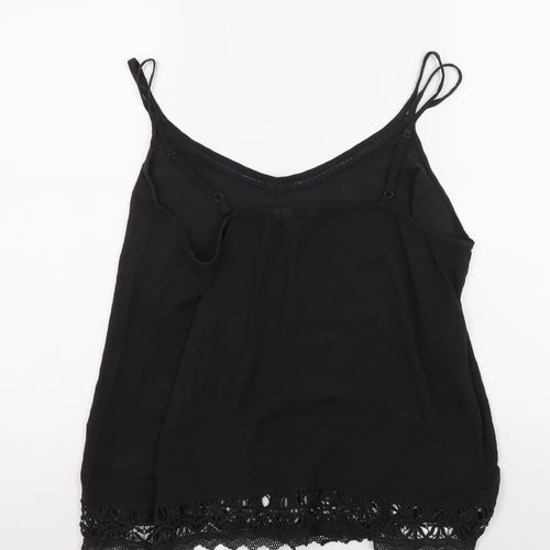 FatFace Women’s Black Lace Trim Camisole Tank Size 12
