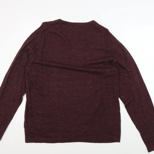 Jack & Jones Men's Purple Pullover XXL Long Sleeve Jumper