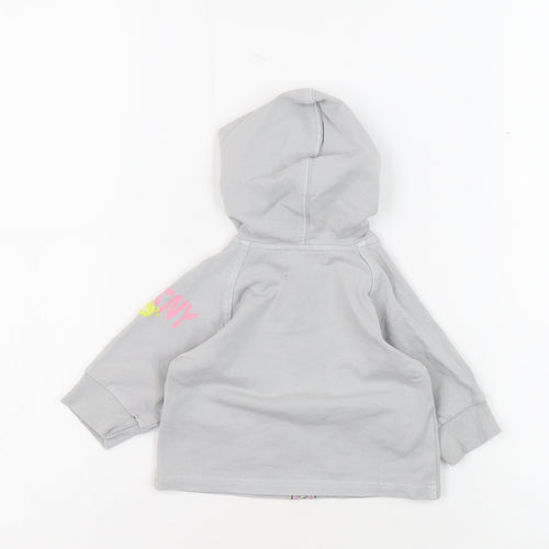 DKNY Unisex Baby Grey Hooded Jacket 0-3 Months