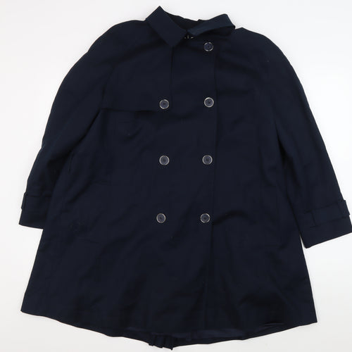 Eastex Women's Blue Trench Coat Size 18, Spring Classic