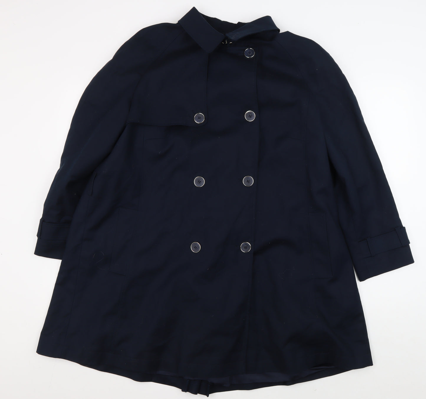 Eastex Women's Blue Trench Coat Size 18, Spring Classic