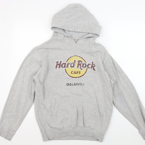 Hard Rock Cafe Grey Unisex Hoodie Medium Pullover