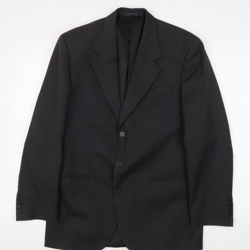 Van Heusen Men's Black Blazer, 36 Regular, Formal