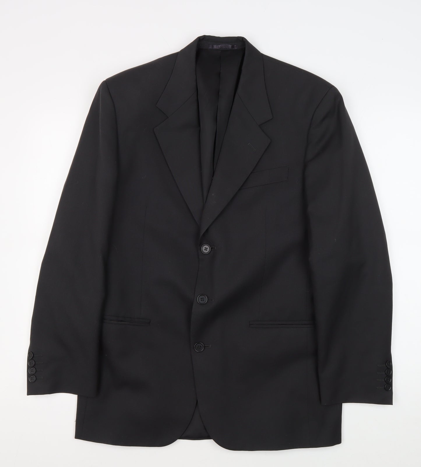 Van Heusen Men's Black Blazer, 36 Regular, Formal
