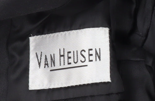 Van Heusen Men's Black Blazer, 36 Regular, Formal