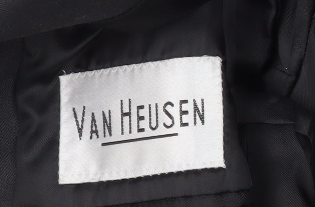 Van Heusen Men's Black Blazer, 36 Regular, Formal