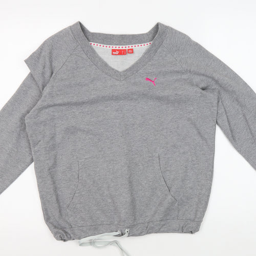 Puma Women's Grey Pullover Sweatshirt Size 10