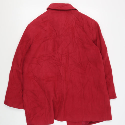 Eastex Women's Red Wool Blend Coat Size 16