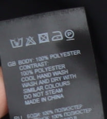 Reiss Women's Black Embroidered Sleeveless Blouse Size 4