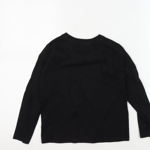 Firetrap Girls Black Graphic Skull T-Shirt 5-6 Years