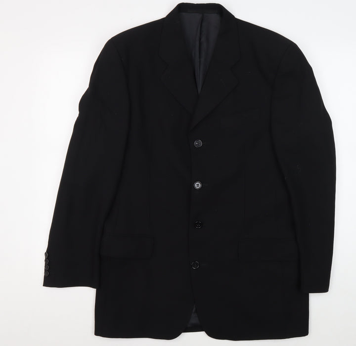 Daniel Hechter Men's Black Blazer, 38R Formal Business Jacket