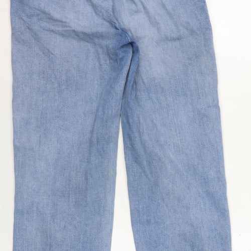 Fat Face Girls Blue Relaxed Denim Jeans Size 8