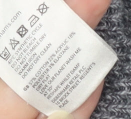 Mantaray Men's Grey Cable-Knit Pullover Jumper, Size L