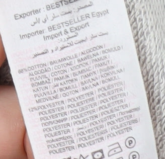 Jack & Jones Men's Grey Full Zip Hoodie L